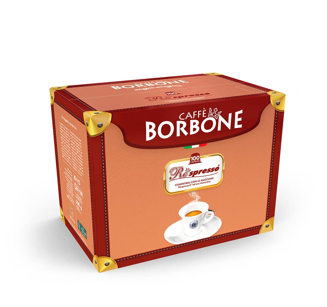 Caffe Borbone Nespresso Compatible Espresso Pods - Refined Taste, Powerful Character And Intense Aroma - Not Compatible With Ver