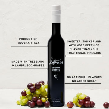 Kosterina Signature Balsamic Vinegar Trio | Original, Fig & Walnut Balsamic Flavor | Authentic Mediterranean Flavors, Made From