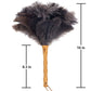 Aldwin Ostrich Feather Duster, 16 Inch With Wood Handle Reusable, Fluffy Natural Feather Duster For Cleaning Supplies Washable,