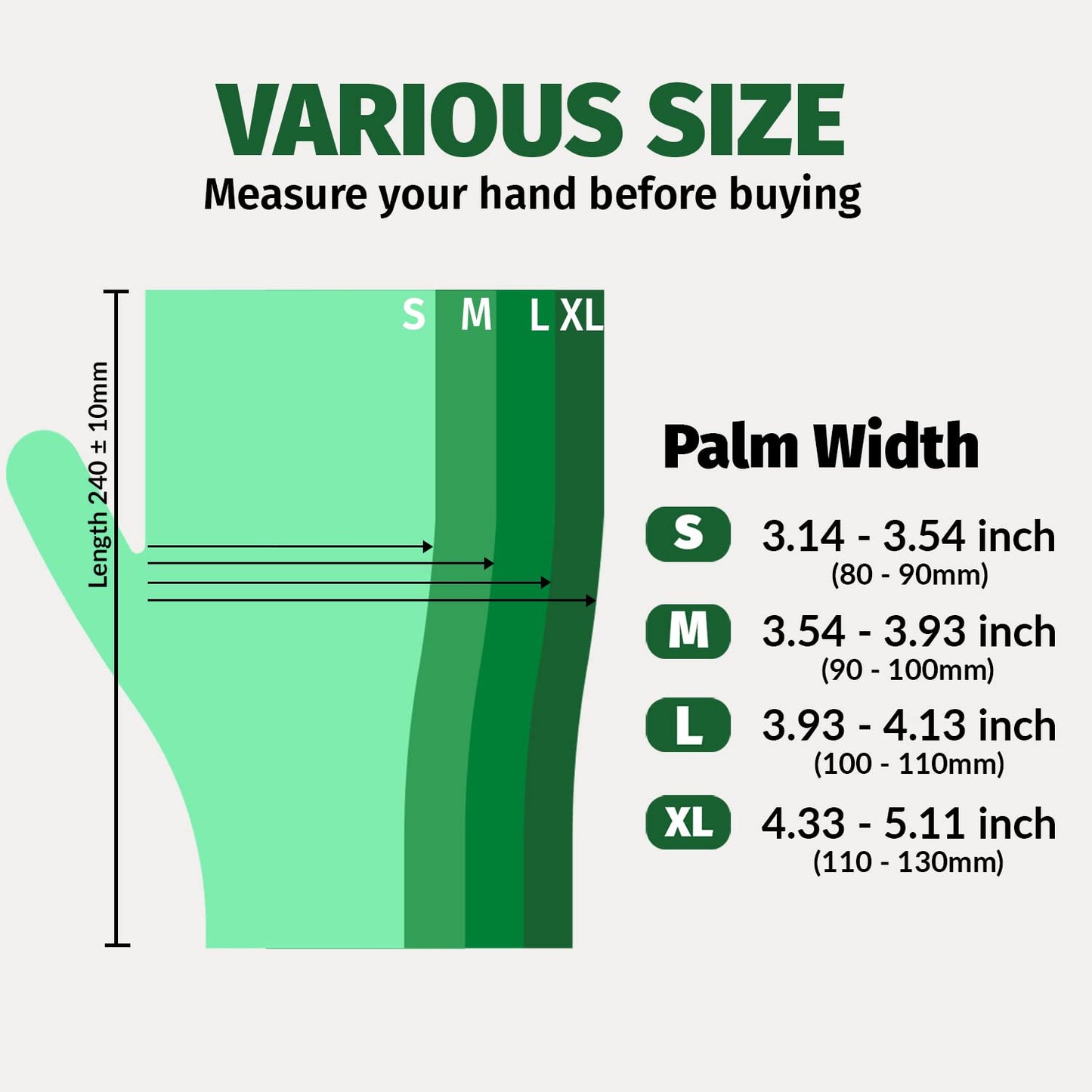 GORILLA SUPPLY Disposable Heavy Duty Vinyl Gloves, Latex Free, 4mil, Large, Clear, 100 Count