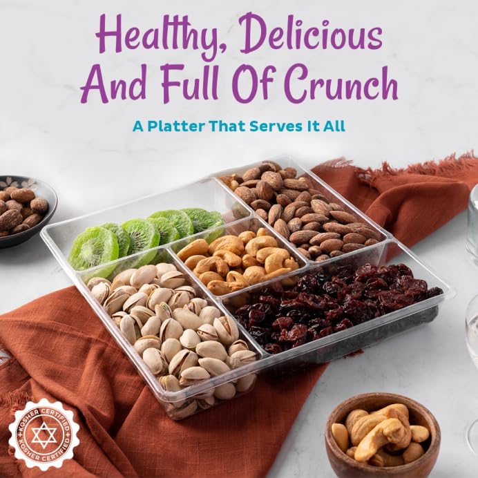 Oh! Nuts Dried Fruit And Nuts Gift Basket - Assorted Nuts And Dried Fruits Holiday Snack Box