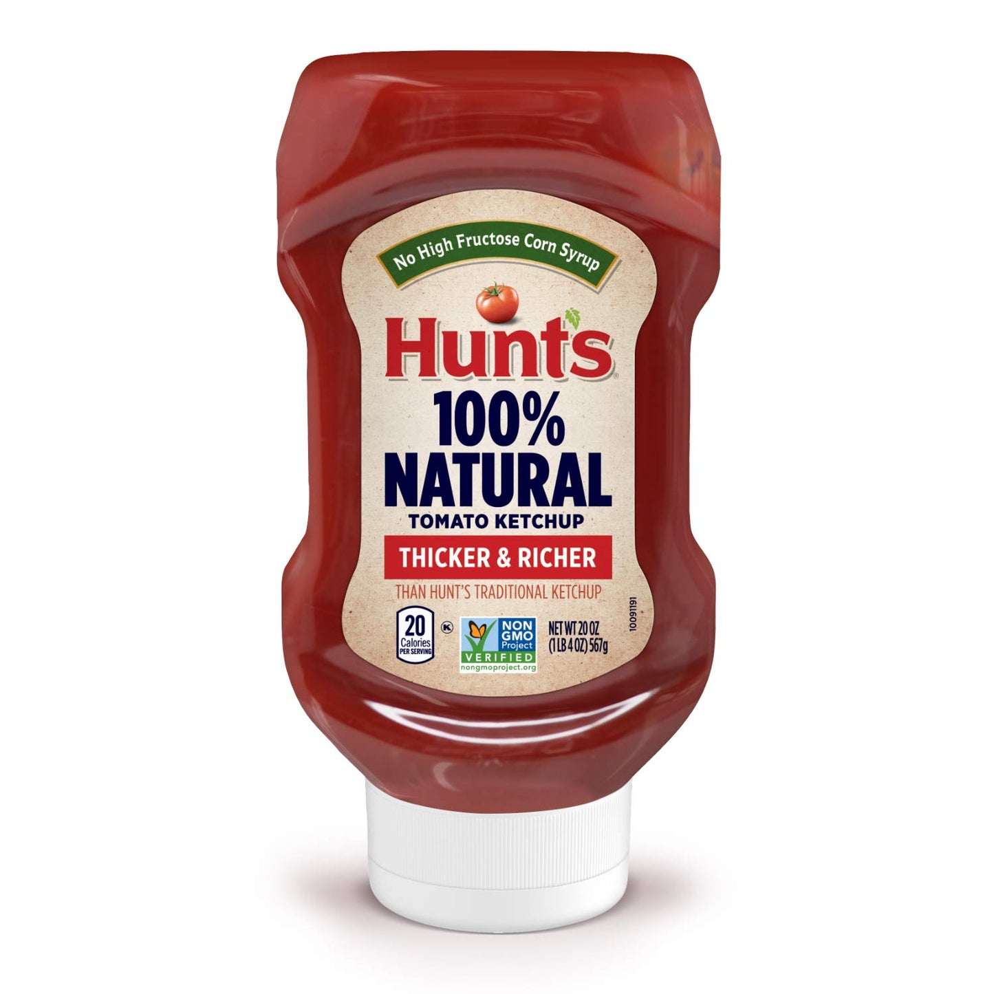 Hunts All Natural Tomato Ketchup, 20 oz