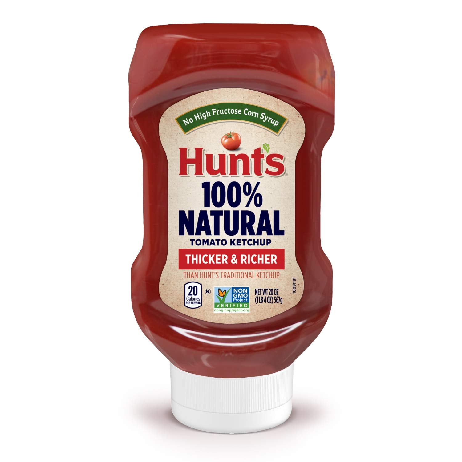 Hunts All Natural Tomato Ketchup, 20 oz