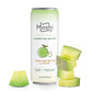 Moshi Sparkling Water - Asian Flavored Carbonated Drink with Real Fruit Juice - Low Calorie - 12 Fl Oz (Pack of 12) - Honeydew Melon & Cream