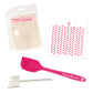 The Cookie Countess Sprinkle Stencil Tool Kit, Food Safe PLA Plastic, 4.75, White/Pink, Model SPRNKL-STN-KIT