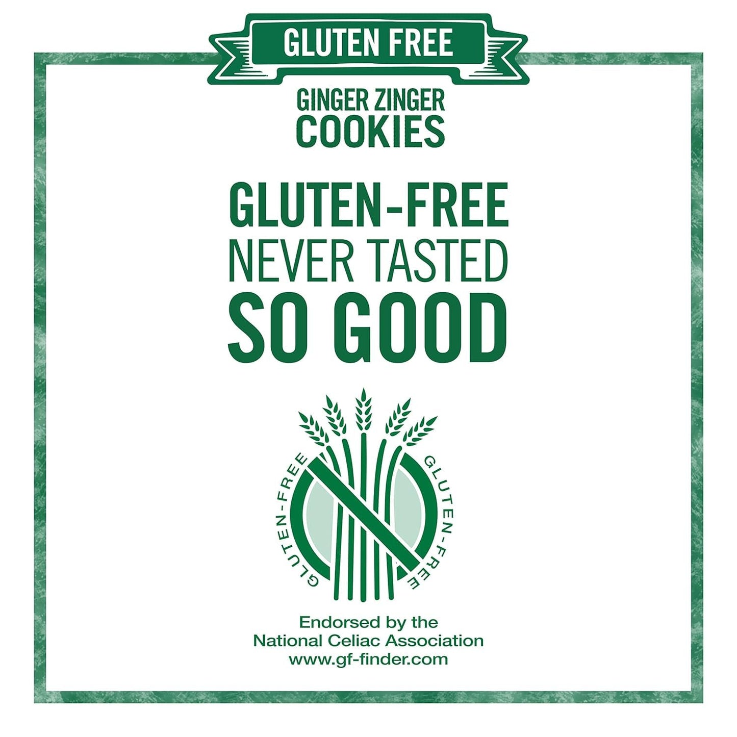 Tates Bake Shop Gluten Free Cookies Ginger Zinger -- 7 oz - 2 pc