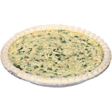 Sara Lee Chef Pierre Unbaked Spinach Quiche, 10 inch -- 6 per case.