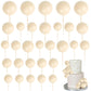 Rsstarxi Cake Topper Balls - 30 Pack Foam Baking Decorations, 0.7*3.1 to 1.4*4.1 inches, Khaki, Model XM237-k