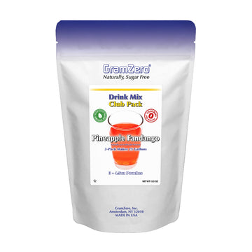 Gramzero Pineapple Fandango Zero Calorie Sugar Free Drink Mix, Great For Nutrition Club Loaded Tea, Stevia Sweetened