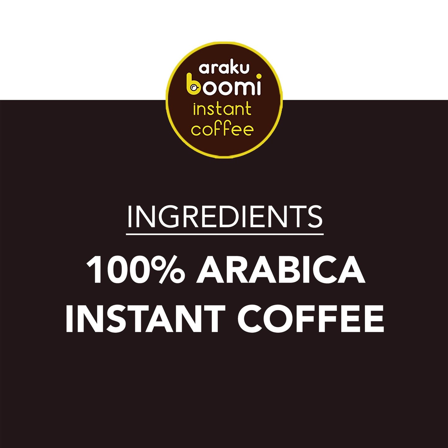 BOOMI INSTANT COFFEE Premium Single Origin Instant Coffee Powder, Medium Roast, 100% Arabica, 7oz Tin