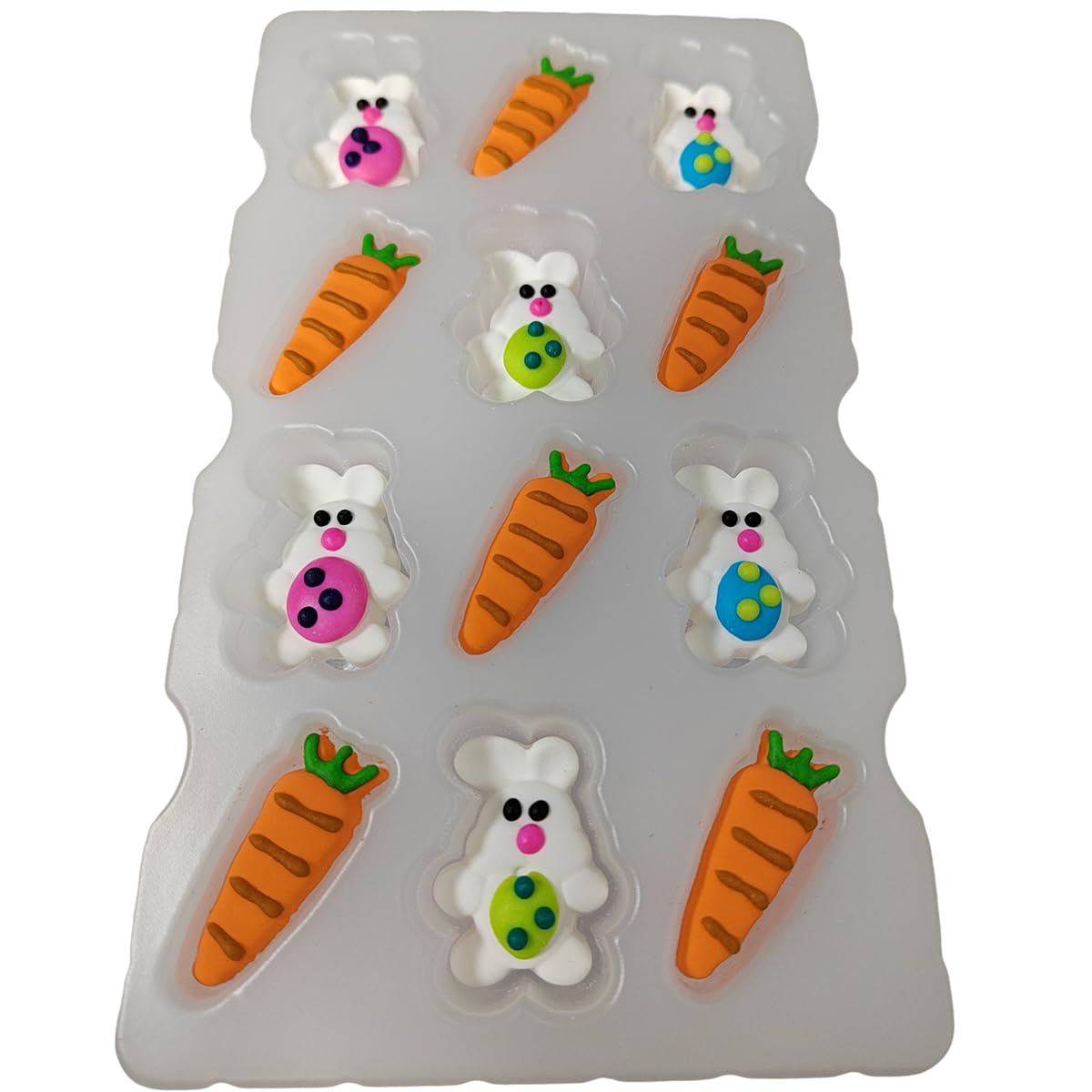 Easter Sprinkles Icing Decoration For Cupcake Decorating, Easter Edible Carrot Bunny Cake Cupcake Topper For Baking Cookie Ice C