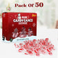 Christmas Mini Candy Canes Classic Red & White Peppermint Flavor for Holiday Family Indulgement - Small Candy Canes Individually Wrapped for Kids & mature-themeds  Great Candy Cane Gift Set - 50 Pack