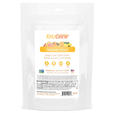 Xylichew Chewing Gum - 100% Xylitol, Non-GMO, Sugar-Free, Gluten-Free, 500 Count
