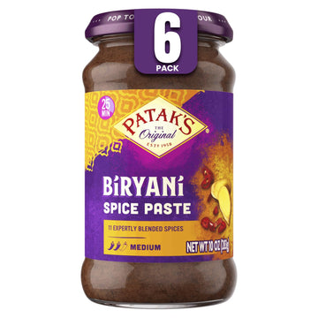 Pataks Biryani Spice Paste, Authentic Indian Cooking for Traditional with Aromatic Spices, Ginger & Paprika, Ideal for Chicken,