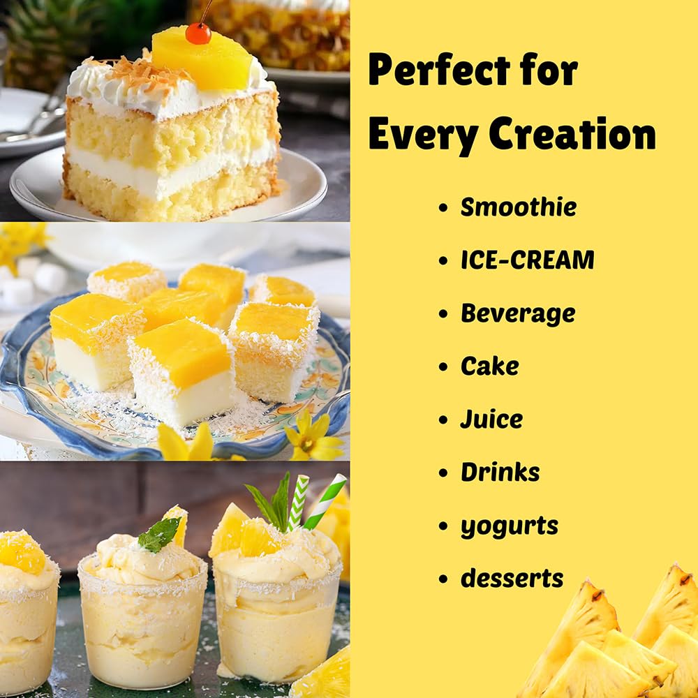 Pineapple Powder - 114 G | 100% Natural Pineapple Powder For Smoothies, Shakes, Baking & Drinks,| Free From Preservatives, Artif