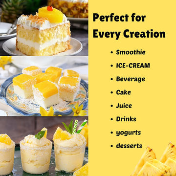 Pineapple Powder - 114 G | 100% Natural Pineapple Powder For Smoothies, Shakes, Baking & Drinks,| Free From Preservatives, Artif