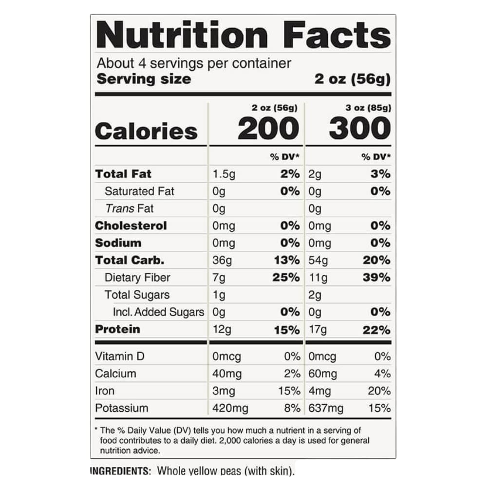 ZENB Plant Based Spaghetti - Made From 100% Yellow Peas, Gluten Free Pasta, Non-GMO, Vegan, Certified Kosher, 17g of Protein & 1