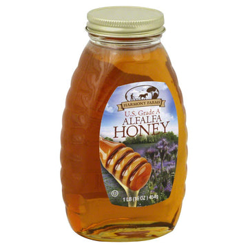 Harmony Farms Alfalfa Honey, 16 Ounces (Pack Of 6)