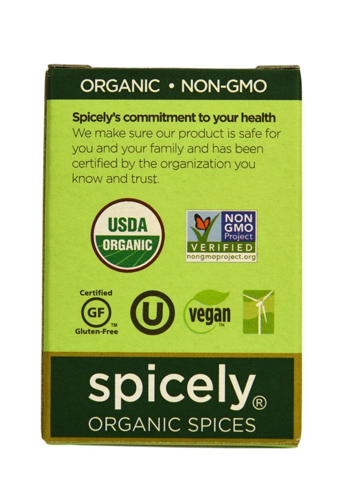 Spicely Organic Seasoning Chimichurri 0.10 Ounce Ecobox Certified Gluten Free