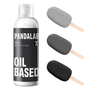 Black Oil Based Food Coloring for Chocolate, Candy Melts, Donuts, Strawberries, Frosting, Cake, Professional Edible Dye for Baki