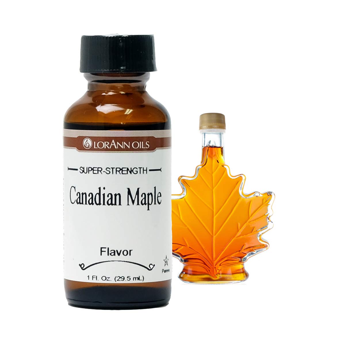 LorAnn Oils Super Strength Flavoring, Canadian Maple, 1 Fl Oz, Brown to Light Yellow, Model 0716