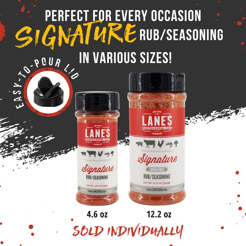 Lane's Signature BBQ Seasoning Rub, All-Natural BBQ Seasonings and Rubs, Perfect for Beef, Meat, Chicken & Pork Rub Seasoning, M