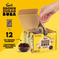 Brown Sugar Boba 12 Pack Box - Instant - Ready in less than 1 Minute - Plant-Based