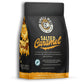Bones Coffee Company Salted Caramel Whole Coffee Beans, Low Acid Flavored Coffee Made With Arabica Coffee Beans, Medium Roast Co