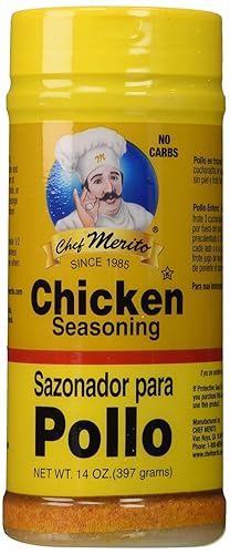 Chef Merito Seasoning 14Oz Container (Pack Of 3) (Chicken Seasoning (Pollo)) By Chef Merito