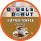 Double Donut Coffee Butter Toffee Flavored Coffee Pods  Medium Roast Coffee  compatible with Keurig K Cups malt-inspired  20 Count