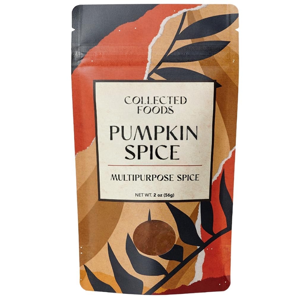 Collected Foods Pumpkin Spice Seasoning - Spice Blend for Baking and Cooking, 2 Ounce Pack