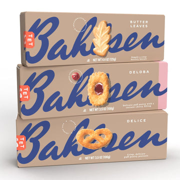 Bahlsen Delice, Deloba, and Butter Leaves Sampler (3 Pack) | 3 classic butter biscuit flavors | Indulgent varieties of European 