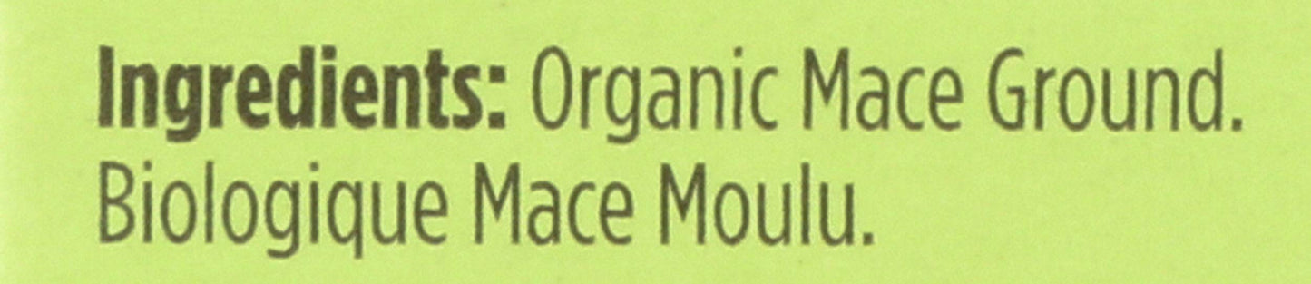 Spicely Organic Mace Powder 0.30 Ounce Ecobox Certified Gluten Free