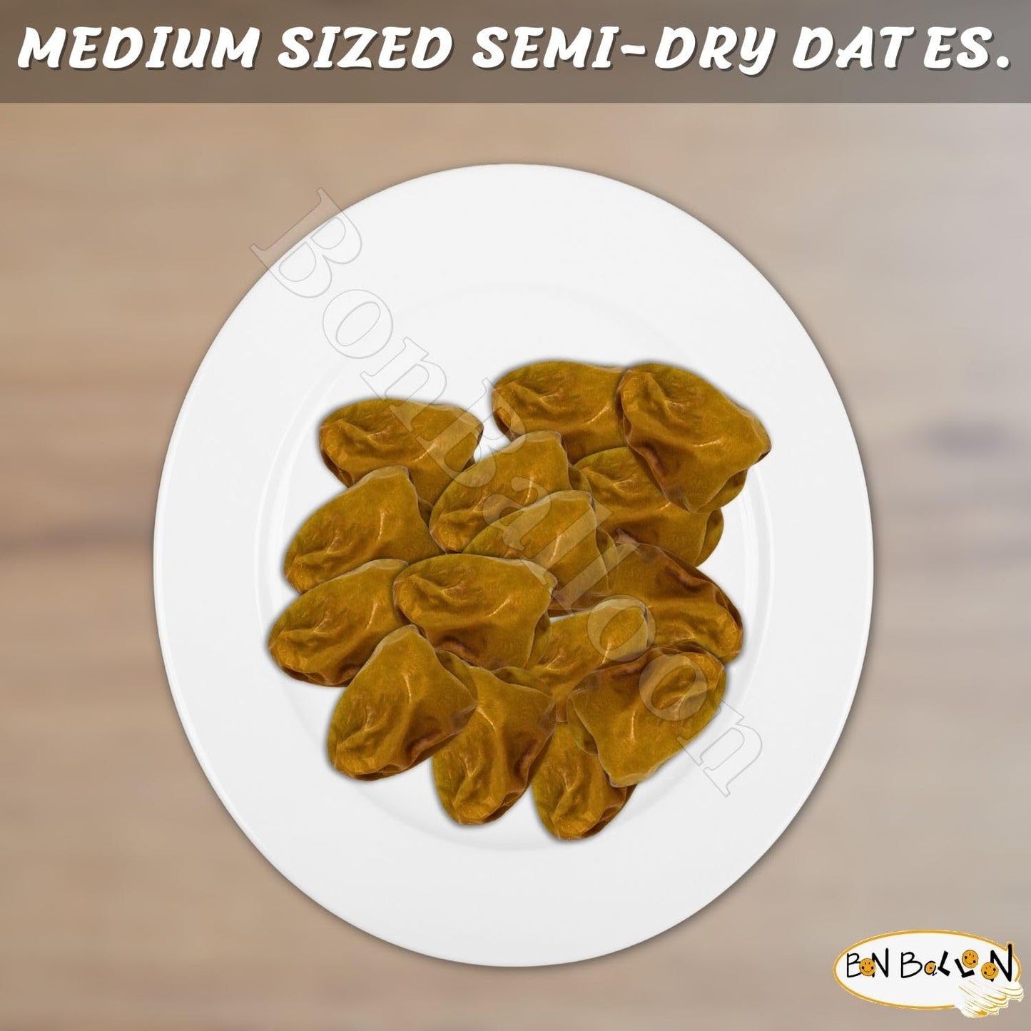 Generic Sukkari Dates - Premium Natural Sweet Dates, 31 oz (880g), Uncompressed, Halal, Vegan, Kosher, Fresh from Saudi Arabia