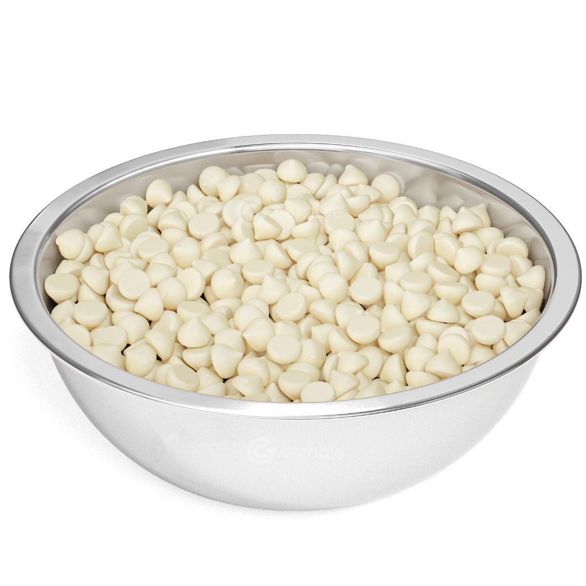 White Chocolate Chips by Cambie | 1 000 Count White Chips | Bake Stable and Chef Quality | Packaged Fresh in a Resealable Pouch (2 lb)