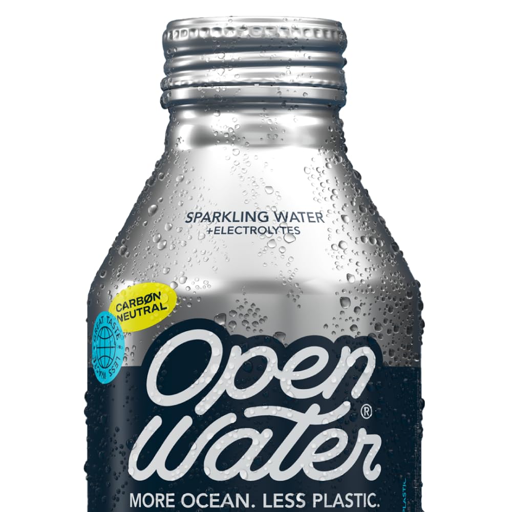 Open Water Sparkling Bottled Water + Electrolytes In 16-Oz Aluminum Bottles (3 Cases, 36 Bottles - Sparkling) | Bpa-Free And Eco
