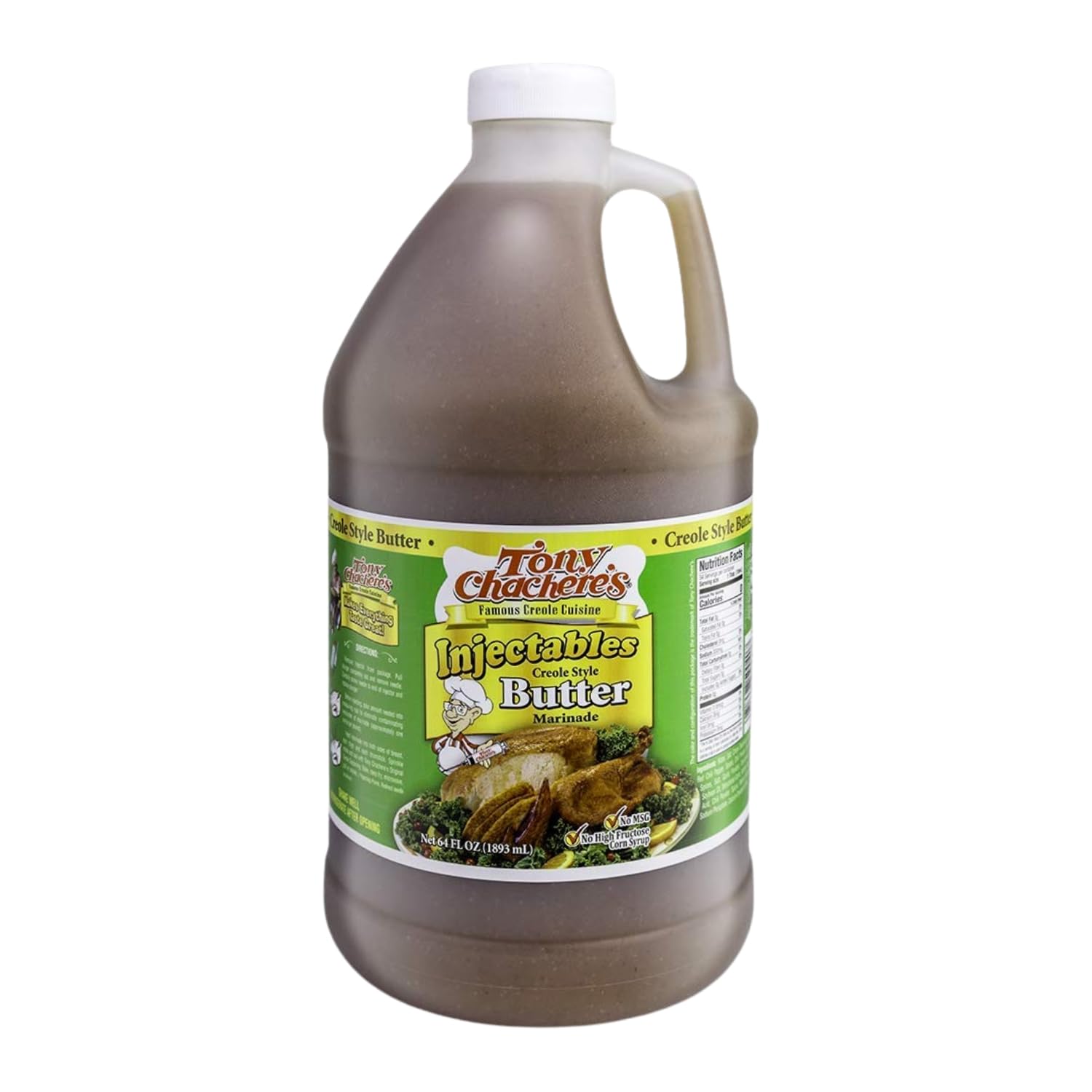 Tony Chacheres Injectable Butter Creole Style Marinade, 64 oz