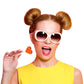 Fruidles Lollipops Mini Heart Shaped Flavored Delicious Lollipop, Individually Wrapped, 5G Lollipop (1200 Lollipops, Orange)