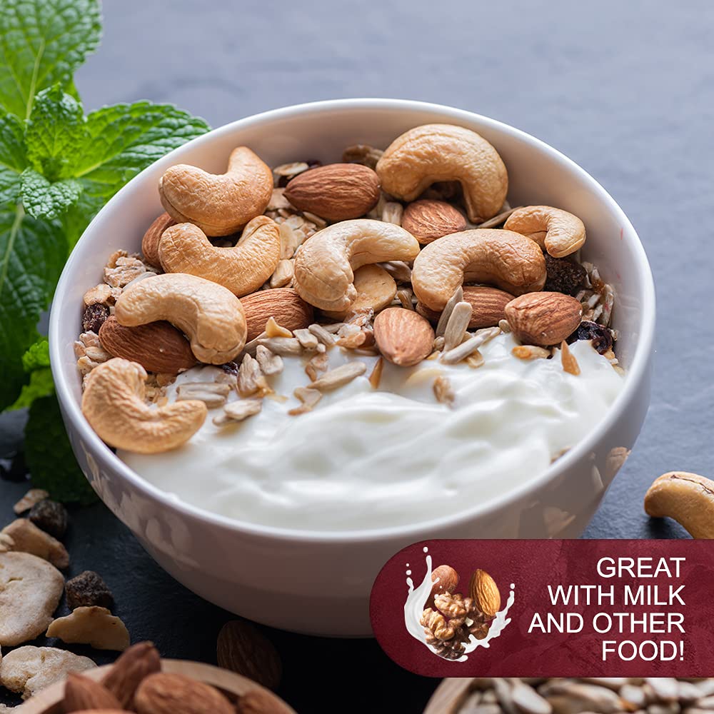 Raw Deluxe Unsalted Mixed Nuts- Premium Quality Kosher Mixed Nuts Snack By We Got Nuts- Natural Rich Flavor Cashews, Walnuts, Al