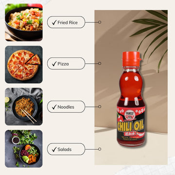 Japanese Spicy Chili Oil (La-Yu) - 6 Oz | Made With Pure Soybean Oil & Chili Extracts | No Sugar, No Additives | Umami-Rich, Per