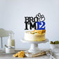 Bro I'M 12 Cake Topper- 12Th Birthday Cake Picks, Officially Teenager Cake Topper, Boy 12Th Birthday Cake Decorations - 12 Years