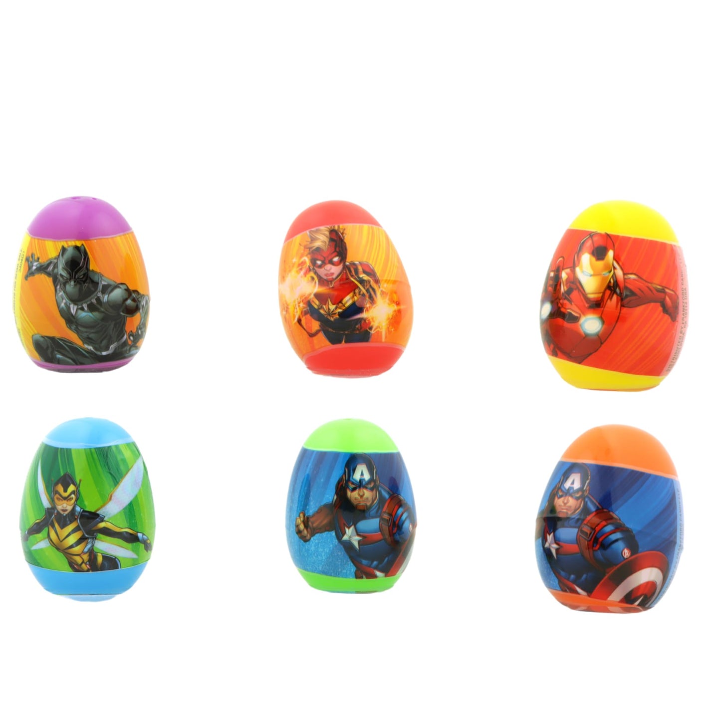 Marvel Character Designed 16 Count Prefilled Easter Eggs With Candy Including Rocket Raccoon, Spider-Man, Hulk And Captain Ameri