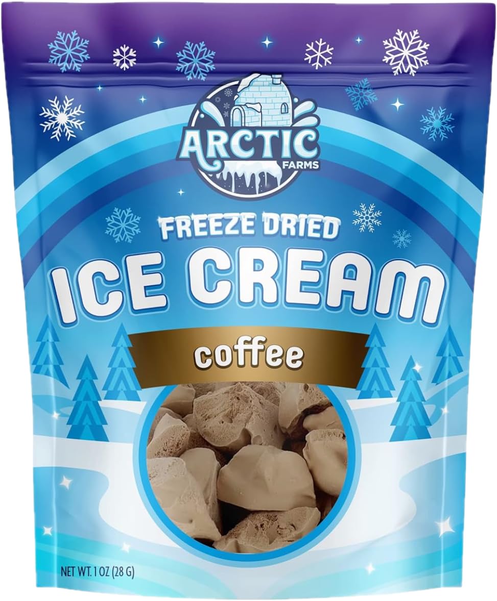 Arctic Farms Freeze Dried Ice Cream, Coffee Flavor, 1 Ounce
