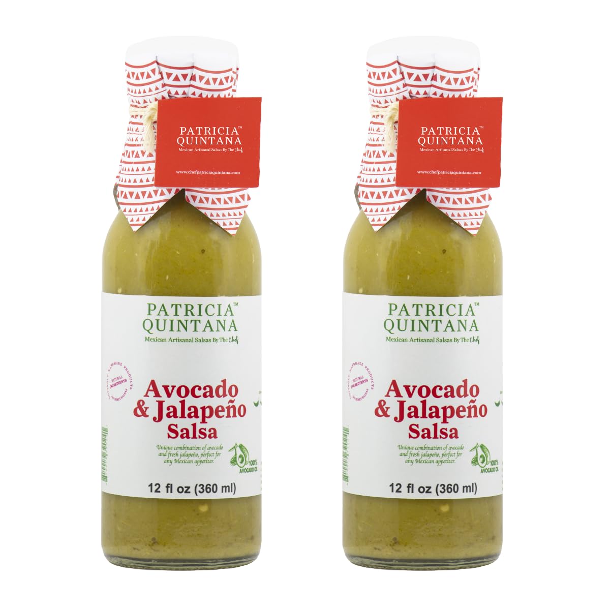 Patricia Quintana Avocado & Jalapeo Salsa - Authentic Artisanal Mexican Ingredients, Made With Keto Friendly Virgin Avocado Oil.
