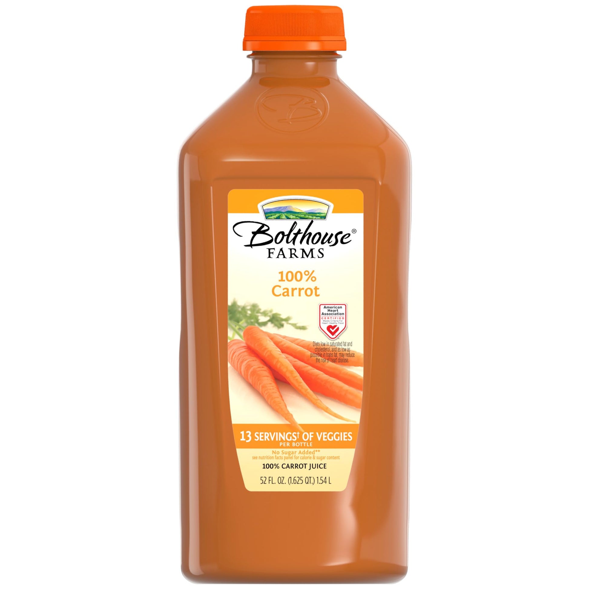 Bolthouse Farms Vegetable Juice Smoothie, 100% Carrot, 52 fl. oz. Bottle