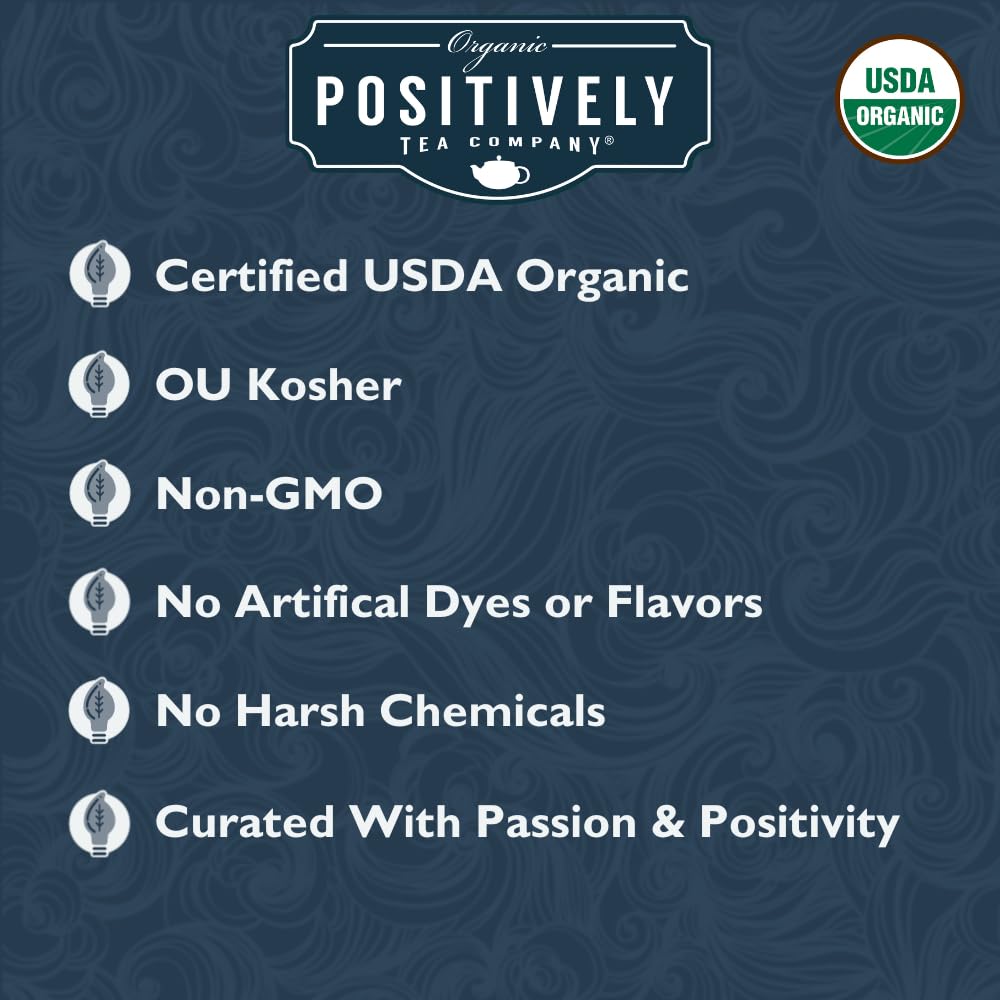 Organic Positively Tea Company, Assam Tgfop Black Tea, Loose Leaf, 4 Ounce