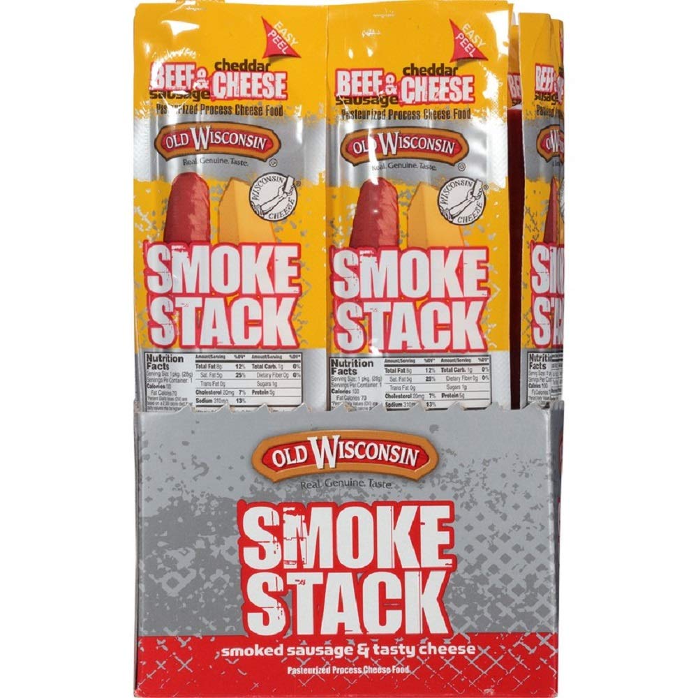 Old Wisconsin Cheese, Beef Stick And Cheddar, 1-Ounce (Pack Of 18)