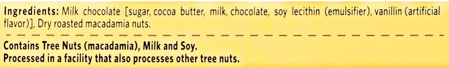 Hawaiian Host Value Pack Macadamia Nuts Milk Chocolate 3 Alohamac Boxes,7 Ounces