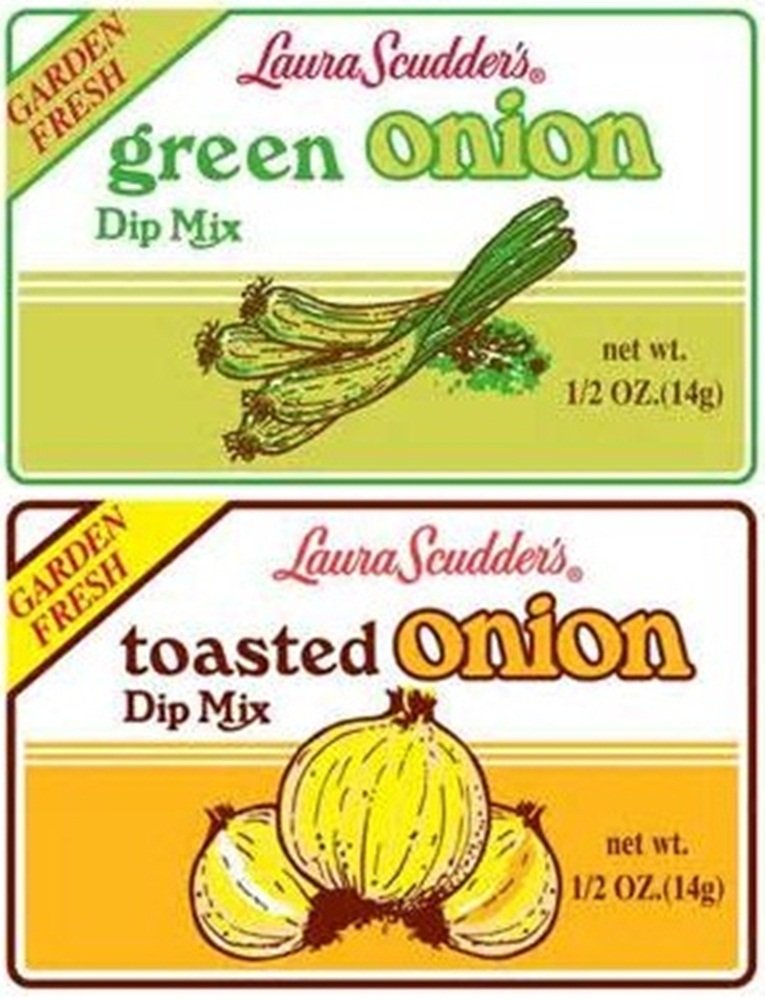 Laura Scudders Green Onion & Toasted Onion Dip Mix, Pack of 6, 0.5 Ounce Each