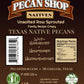 Pecan Shop Unsalted Sprouted Raw Texas Native Pecans, Unsprayed Wild-harvested, Family Recipe Crispy by Pecan Shop - 2 Pound